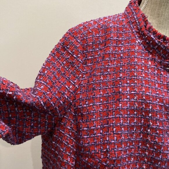 Talbots Tweed Plaid Jacket Size 22W - Picture 8 of 16